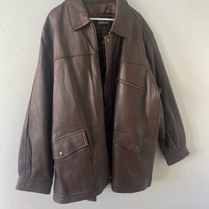 Men's Brown Leather Jacket